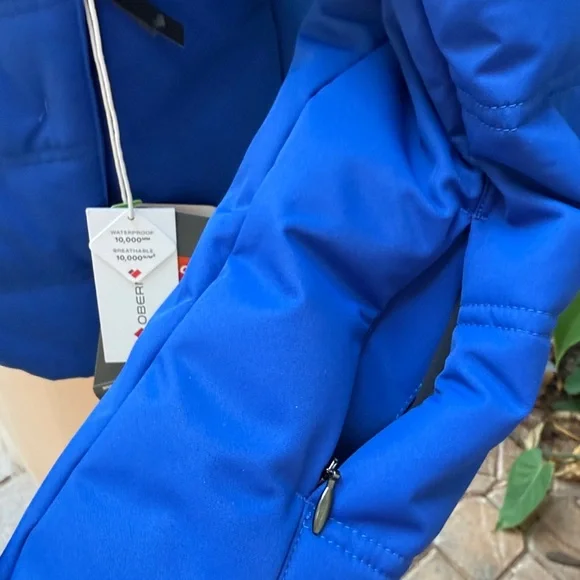 Obermeyer Tuscany II Hooded Jacket Stellar Blue Sz 16 Petite - Picture 6 of 9